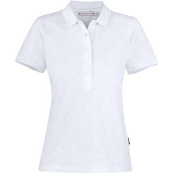 textil Dame Polo-t-shirts m. lange ærmer James Harvest  Hvid
