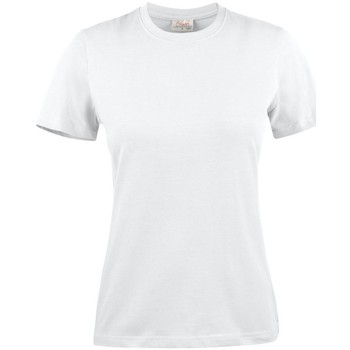textil Dame Langærmede T-shirts Printer  Hvid