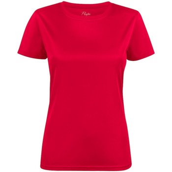 textil Dame Langærmede T-shirts Printer Red  Rød