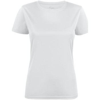 textil Dame Langærmede T-shirts Printer Red  Hvid