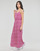 textil Dame Lange kjoler Only ONLNOVA LIFE STRAP MAXI DRESS Hvid / Pink