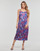 textil Dame Lange kjoler Only ONLMAYRA SLIP TIE SATIN DRESS Flerfarvet
