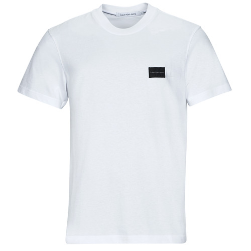 textil Herre T-shirts m. korte ærmer Calvin Klein Jeans SHRUNKEN BADGE TEE Hvid