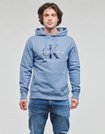 textil Herre Sweatshirts Calvin Klein Jeans MONOLOGO REGULAR HOODIE Blå