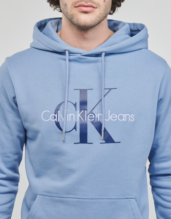 Calvin Klein Jeans MONOLOGO REGULAR HOODIE Blå