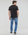 textil Herre T-shirts m. korte ærmer Calvin Klein Jeans LOGO TAPE TEE Sort
