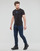 textil Herre T-shirts m. korte ærmer Calvin Klein Jeans TRANSPARENT STRIPE LOGO TEE Sort