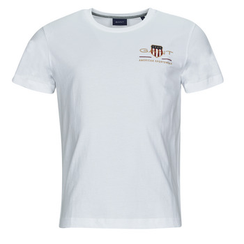 textil Herre T-shirts m. korte ærmer Gant ARCHIVE SHIELD EMB Hvid