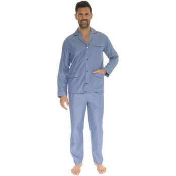 textil Herre Pyjamas / Natskjorte Le Pyjama Français VILLEREST Blå