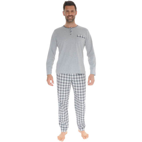 textil Herre Pyjamas / Natskjorte Pilus LEDONIS Grå