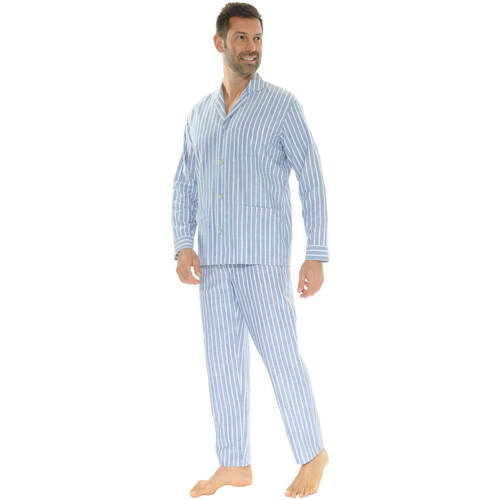 textil Herre Pyjamas / Natskjorte Pilus PETRUS Blå