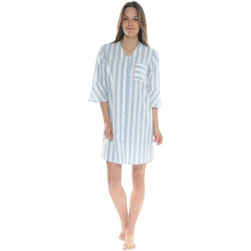textil Dame Pyjamas / Natskjorte Pilus HARRIET Blå
