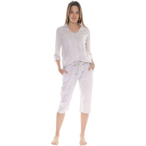 textil Dame Pyjamas / Natskjorte Pilus HELGA Beige