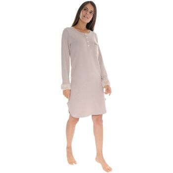 textil Dame Pyjamas / Natskjorte Pilus KRISTAL Beige