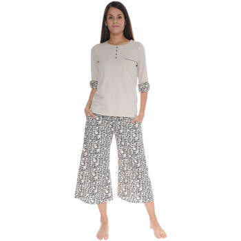 textil Dame Pyjamas / Natskjorte Pilus ODALIE Hvid