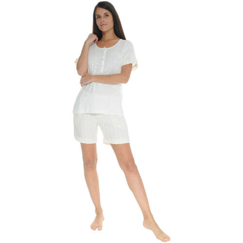 textil Dame Pyjamas / Natskjorte Pilus ORLEANE Hvid
