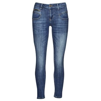 textil Dame Smalle jeans Freeman T.Porter ALEXA HIGH WAIST CROPPED SDM Blå