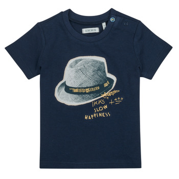 textil Dreng T-shirts m. korte ærmer Ikks XW10031 Marineblå