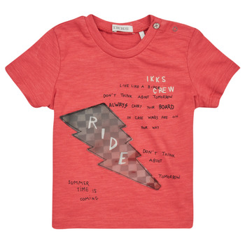 textil Dreng T-shirts m. korte ærmer Ikks XW10071 Rød