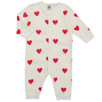 textil Børn Pyjamas / Natskjorte Petit Bateau A00E901 Hvid / Rød