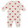 textil Børn Pyjamas / Natskjorte Petit Bateau A00E901 Hvid / Rød