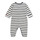 textil Børn Pyjamas / Natskjorte Petit Bateau A06P501 Hvid / Marineblå