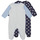 textil Børn Pyjamas / Natskjorte Petit Bateau A06X600 X2 Flerfarvet