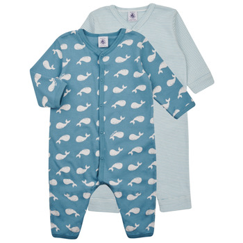 textil Børn Pyjamas / Natskjorte Petit Bateau A06XB00 X2 Flerfarvet