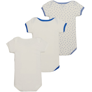 textil Børn Pyjamas / Natskjorte Petit Bateau A074900 X3 Hvid / Blå