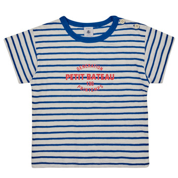 textil Børn T-shirts m. korte ærmer Petit Bateau FANTOME Flerfarvet