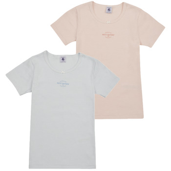 textil Pige T-shirts m. korte ærmer Petit Bateau A07A900 X3 Flerfarvet