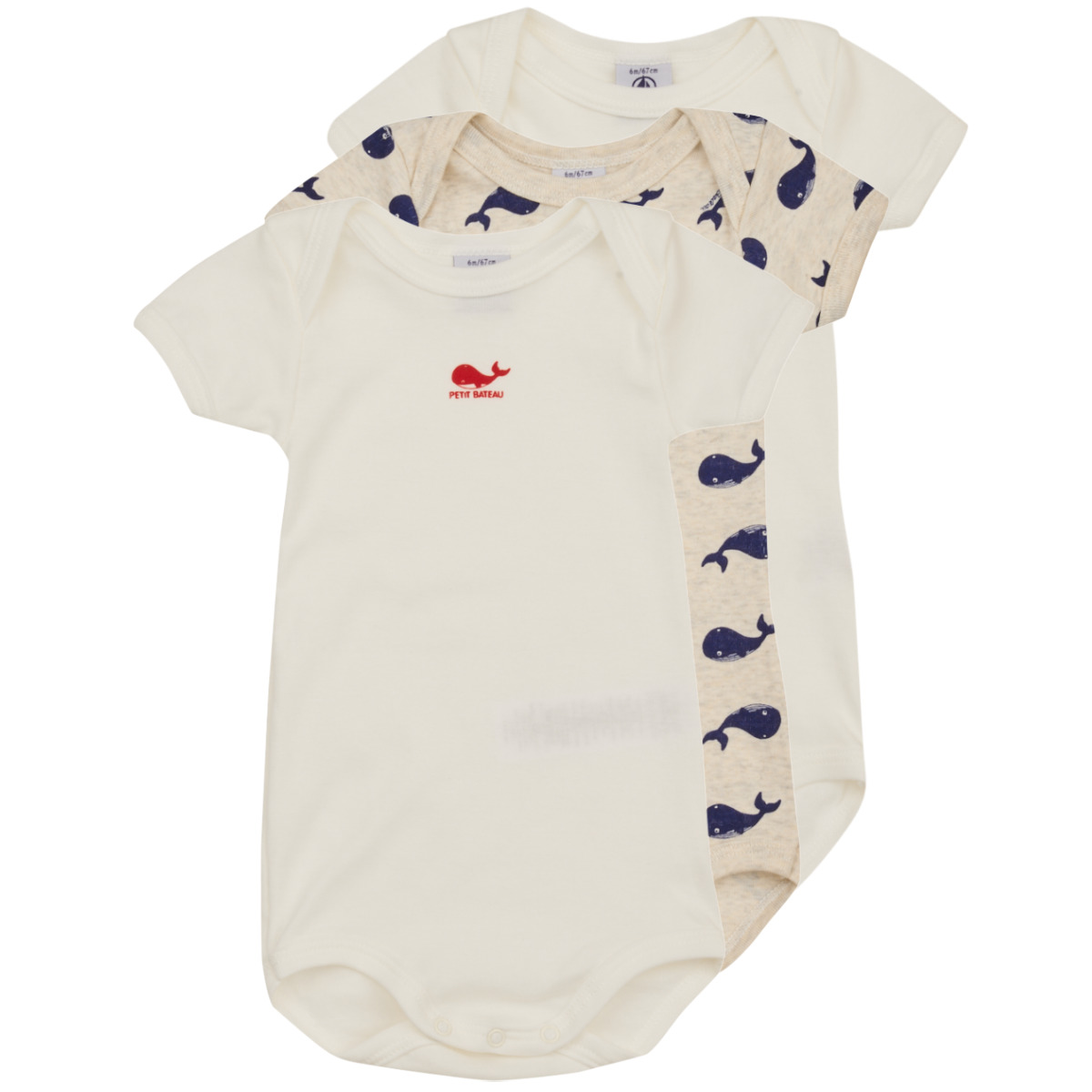 textil Børn Pyjamas / Natskjorte Petit Bateau A07EO00 X3 Hvid