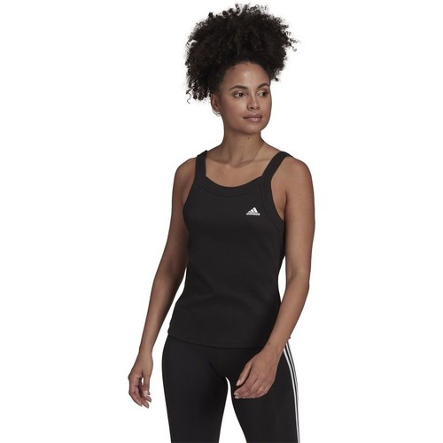 textil Dame T-shirts m. korte ærmer adidas Originals Essentials Yoga Sort