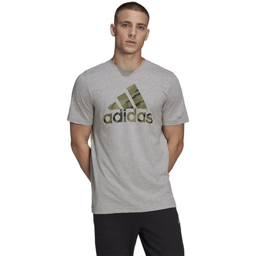 textil Herre T-shirts m. korte ærmer adidas Originals Logo Camo Grå