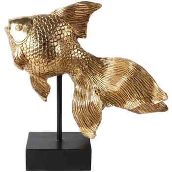 Indretning Små statuer og figurer Signes Grimalt Fiskefigur Med Bund Guld