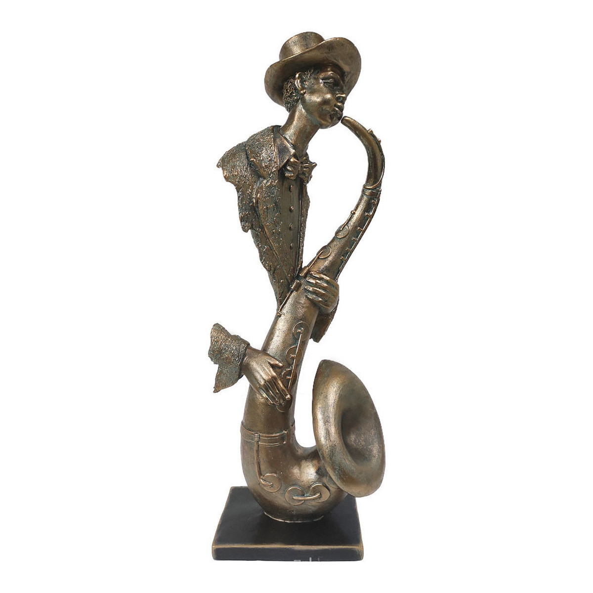 Indretning Små statuer og figurer Signes Grimalt Saxofonmusikerfigur Guld