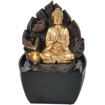 Indretning Små statuer og figurer Signes Grimalt Buddha Springvand Med Lys Guld