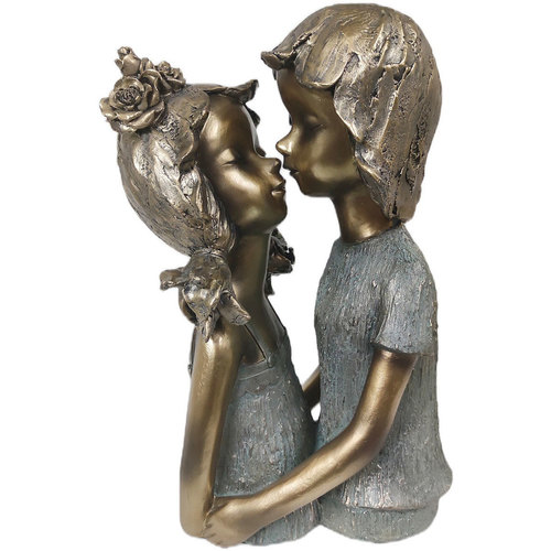 Indretning Små statuer og figurer Signes Grimalt Figur Par Unge Kys Guld