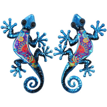 Indretning Små statuer og figurer Signes Grimalt Lizard Wall Ornament 2Uni. Blå