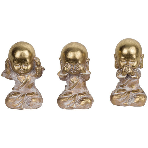 Indretning Små statuer og figurer Signes Grimalt Munk Figur 3 Enheder Guld