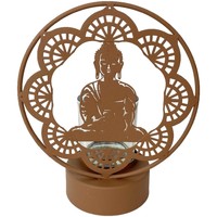 Indretning Lysestager / fyrfadslysestager Signes Grimalt Buddha Lysestage Med Glas Brun