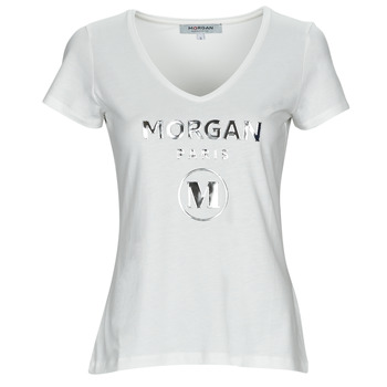 textil Dame T-shirts m. korte ærmer Morgan DWONDER Hvid