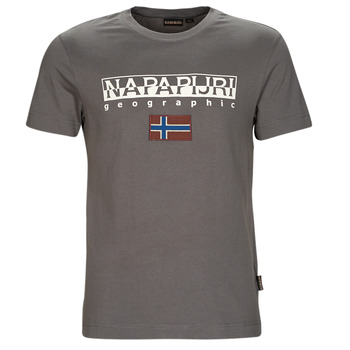 textil Herre T-shirts m. korte ærmer Napapijri AYAS Grå / Mørk