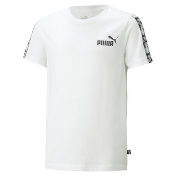 textil Dreng T-shirts m. korte ærmer Puma ESS TAPE CAMO Hvid