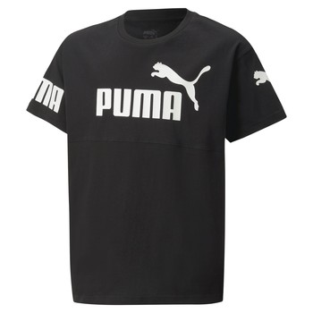 textil Dreng T-shirts m. korte ærmer Puma PUMA POWER Sort