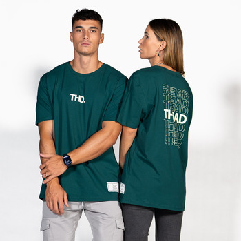 textil T-shirts m. korte ærmer THEAD.  Grøn