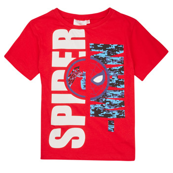 textil Dreng T-shirts m. korte ærmer TEAM HEROES  T-SHIRT SPIDERMAN Rød