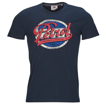 textil Herre T-shirts m. korte ærmer Petrol Industries T-Shirt SS Classic Print Marineblå