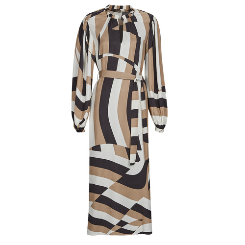 textil Dame Lange kjoler BOSS Detola1 Kamel / Hvid / Sort