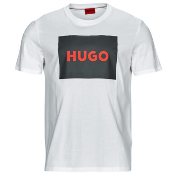 textil Herre T-shirts m. korte ærmer HUGO Dulive222 Hvid